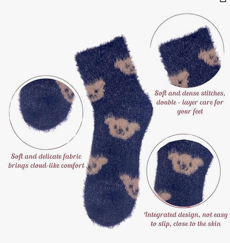 Woolen Fuzzy Socks for Kids | Super Soft Warm Winter Socks | Comfortable Wool Blend Thermal Socks | Set of 10 pairs (Any Color and design) (Age - 0 - 1 yr) — image 3