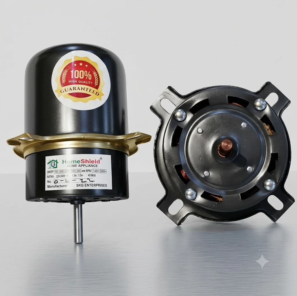 HIGH SPEED MOTOR FOR 9" & 12" EXHAUST FAN || 1 Year Warranty || Copper Winding || Grey Colour — image 1