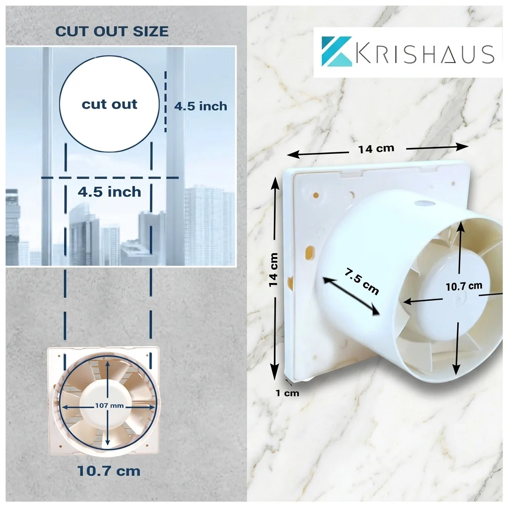AXIAL FAN (4 inch/100mm Cutout) | High Speed | Copper Motor | Rust Proof — image 2