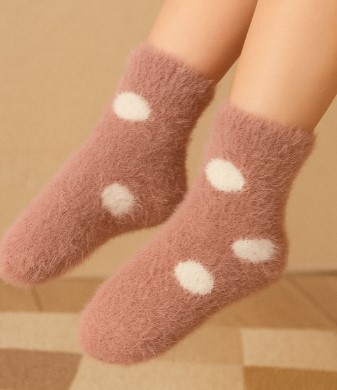 Woolen Fuzzy Socks for Kids | Super Soft Warm Winter Socks | Comfortable Wool Blend Thermal Socks | Set of 10 pairs (Any Color and design) (Age - 0 - 1 yr) — image 2
